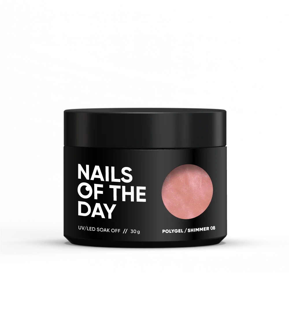 NAILSOFTHEDAY Polygel shimmer 08, 30 g