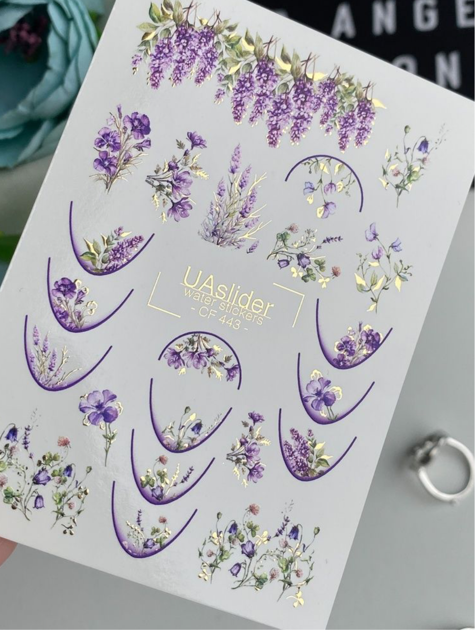 Slider-Design „Color and Foil 443“ – Flieder und Lavendelträume