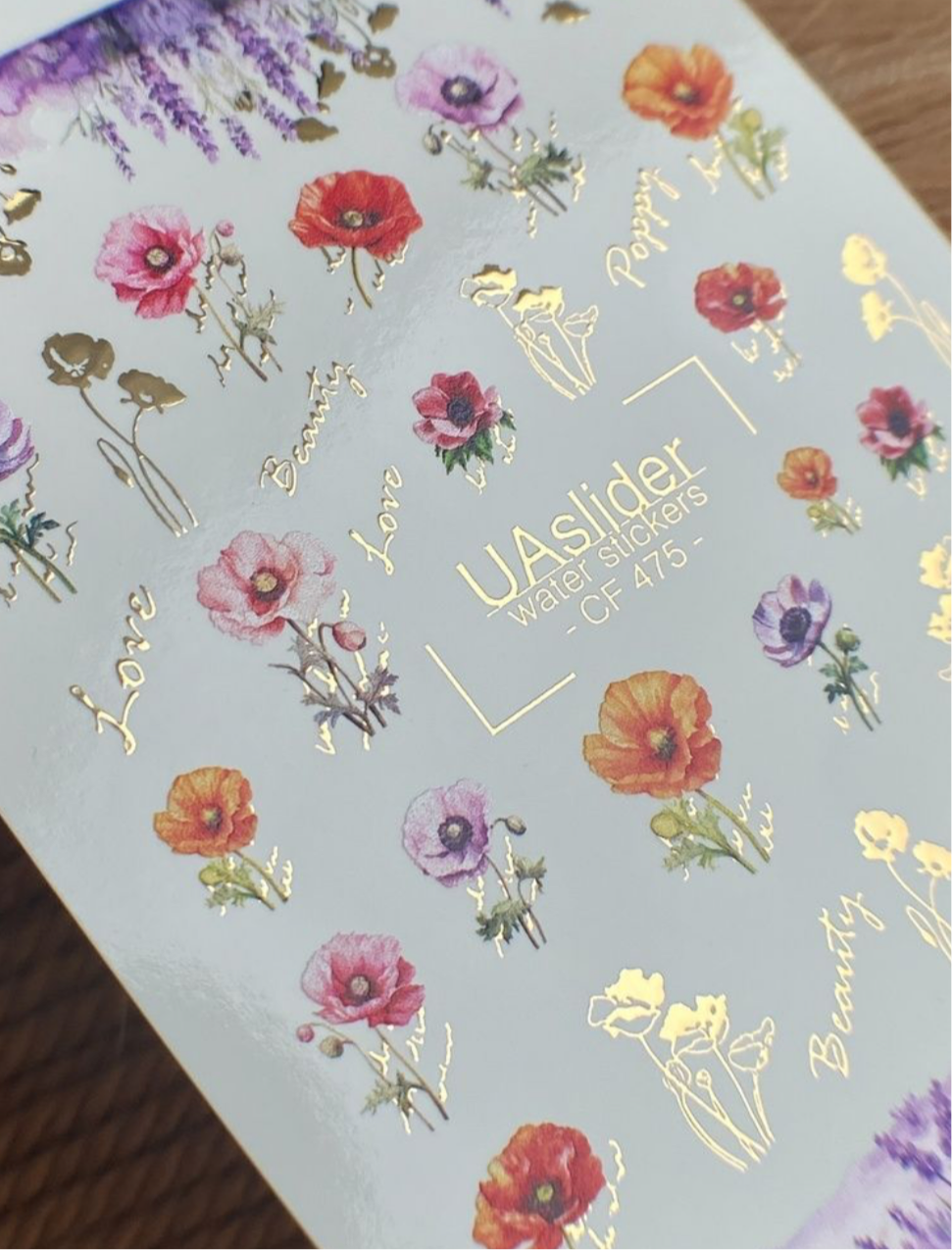Color and Foil 475 – Sommerwiese mit Mohn & Lavendel
