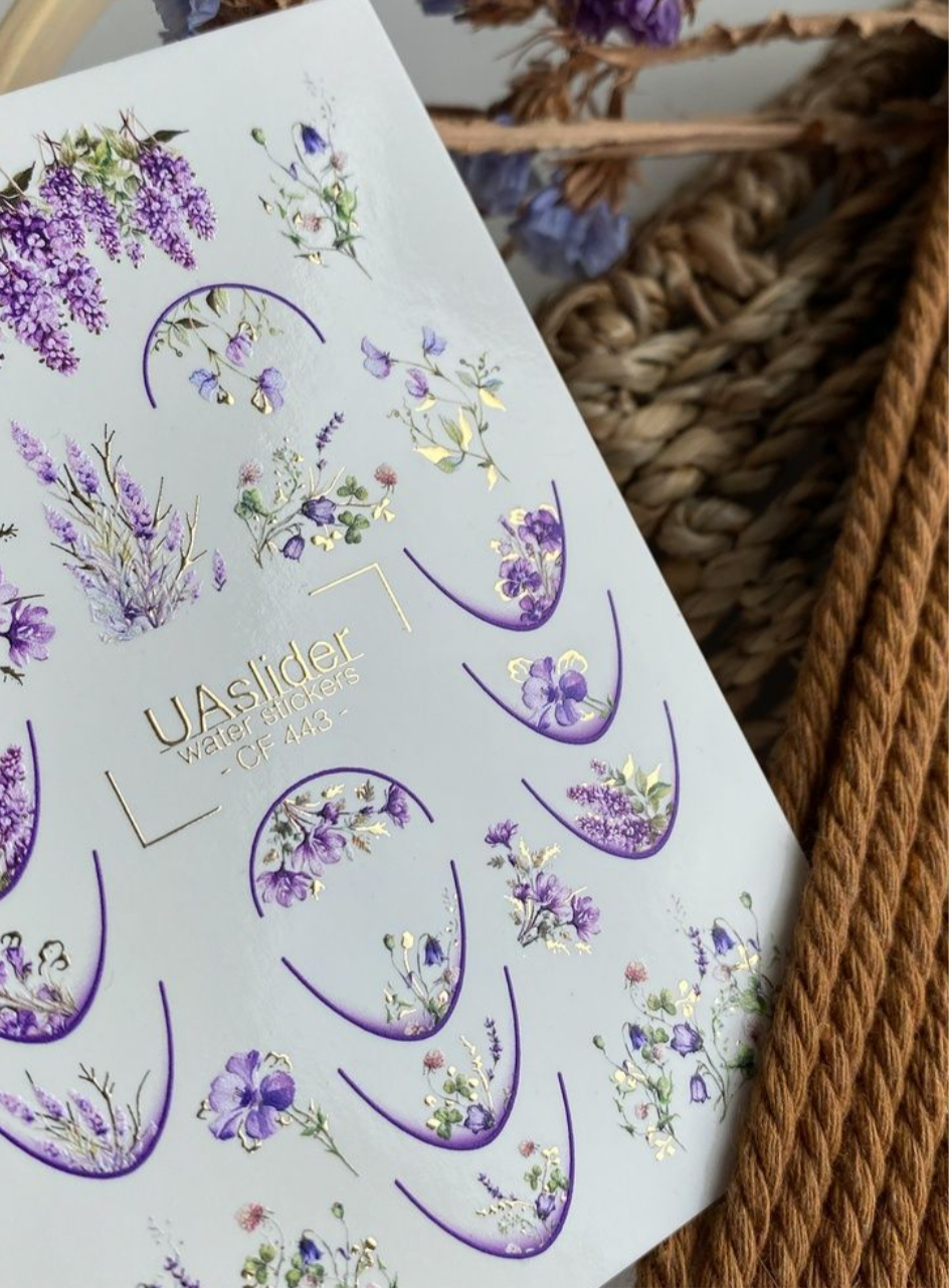 Slider-Design „Color and Foil 443“ – Flieder und Lavendelträume