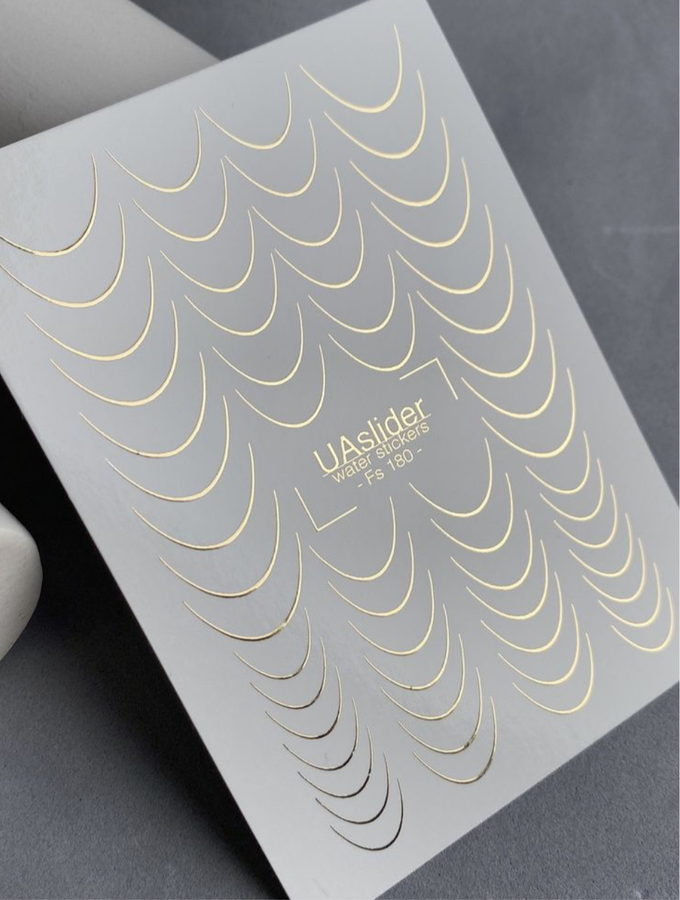 Slider-Design Fg 180 Gold | Wasser-Decals mit Goldfolie | Klassisches French