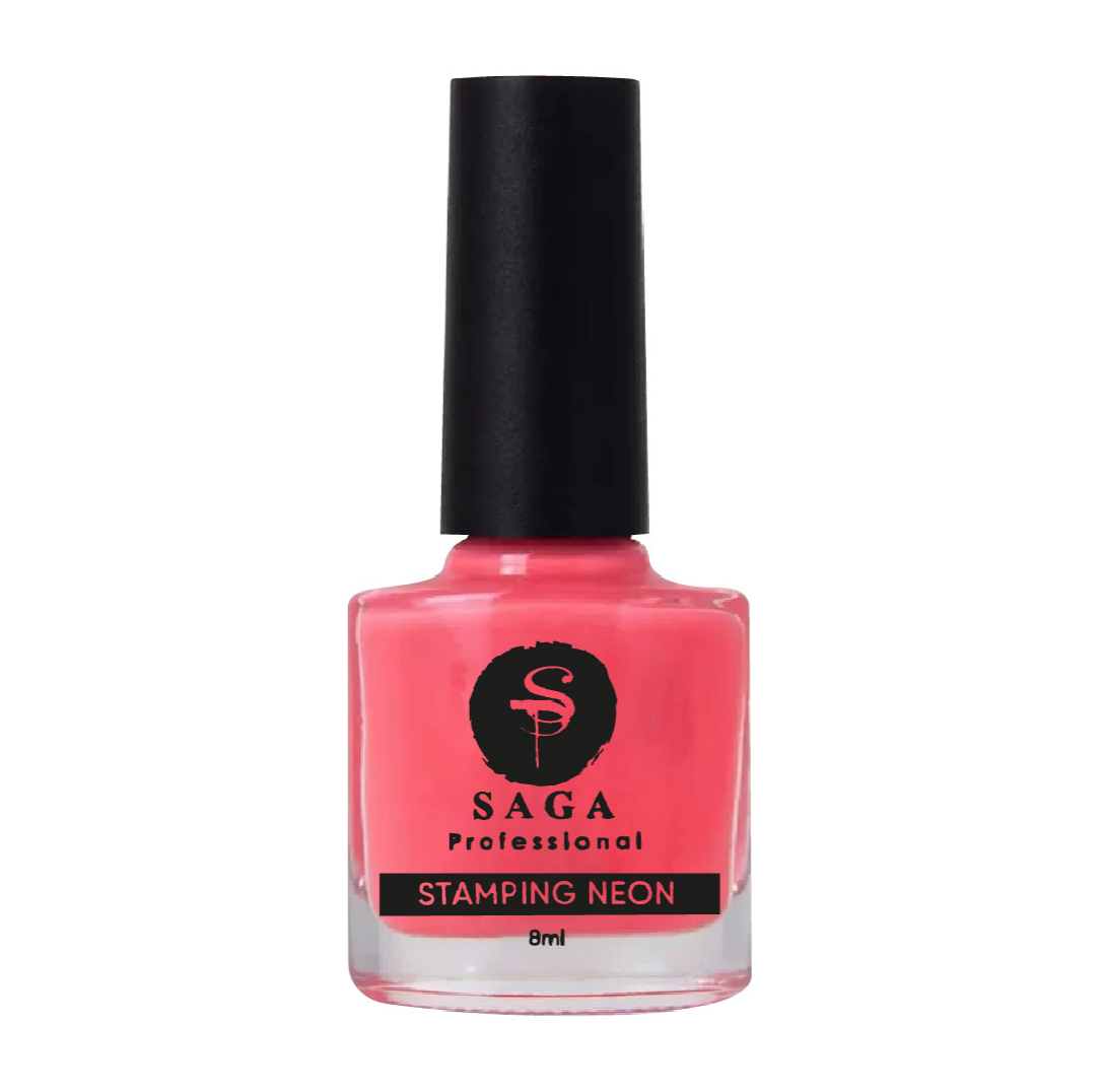 SAGA PROFESSIONAL Stempellack NEON Nr. 1 – Rosa, 8 ml
Neon trifft Romantik – intensives Rosa für kreative Nailart