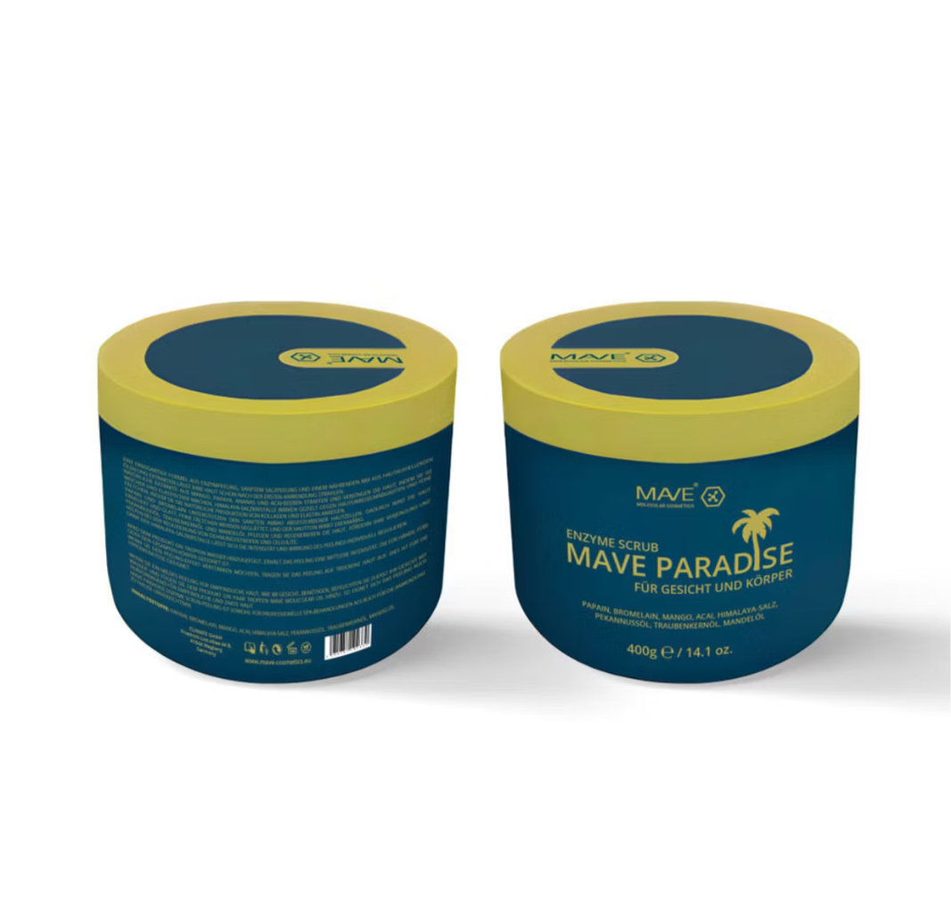 MAVE PARADISE ENZYME SCRUB 400g
Glättet. Pflegt. Erneuert.
