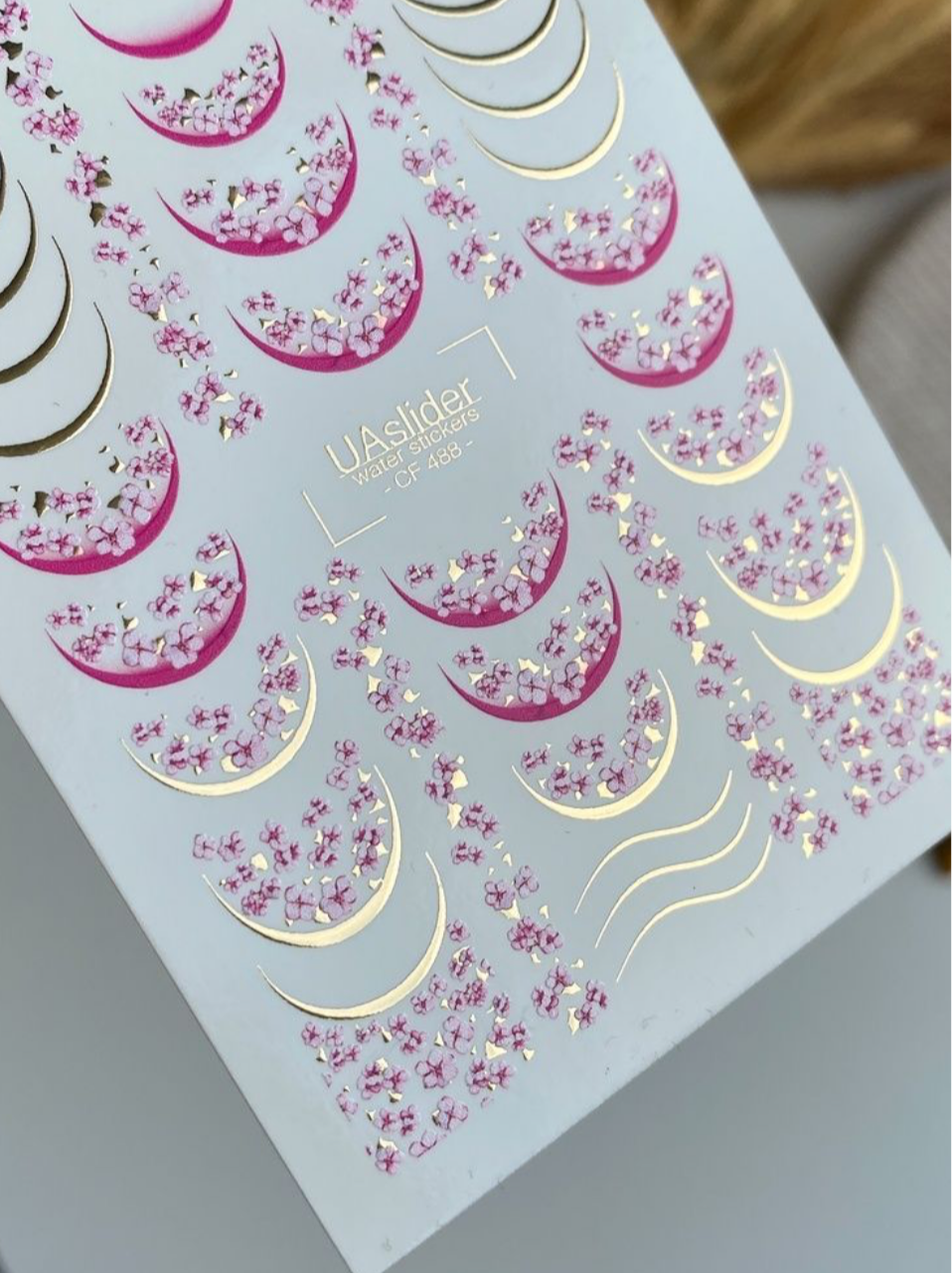 Color and Foil 488 – Pinke Blüten & Goldmonde