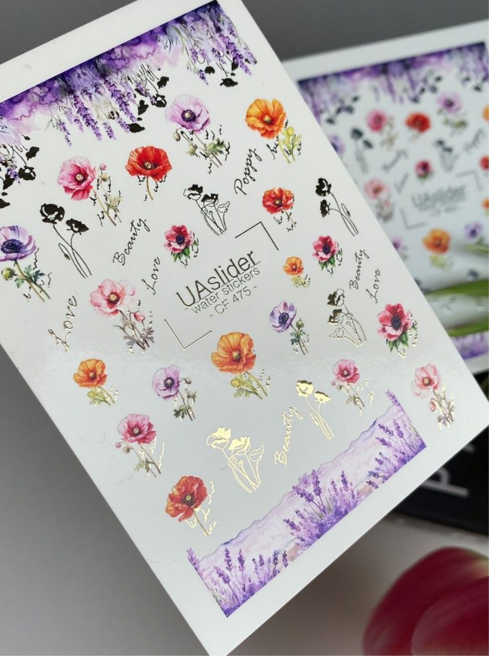 Color and Foil 475 – Sommerwiese mit Mohn & Lavendel