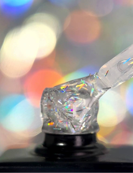 NAILSOFTHEDAY Party Top 10 – Glänzendes Finish mit bunten Holo-Sticks, ohne Schwitzschicht, 10 ml