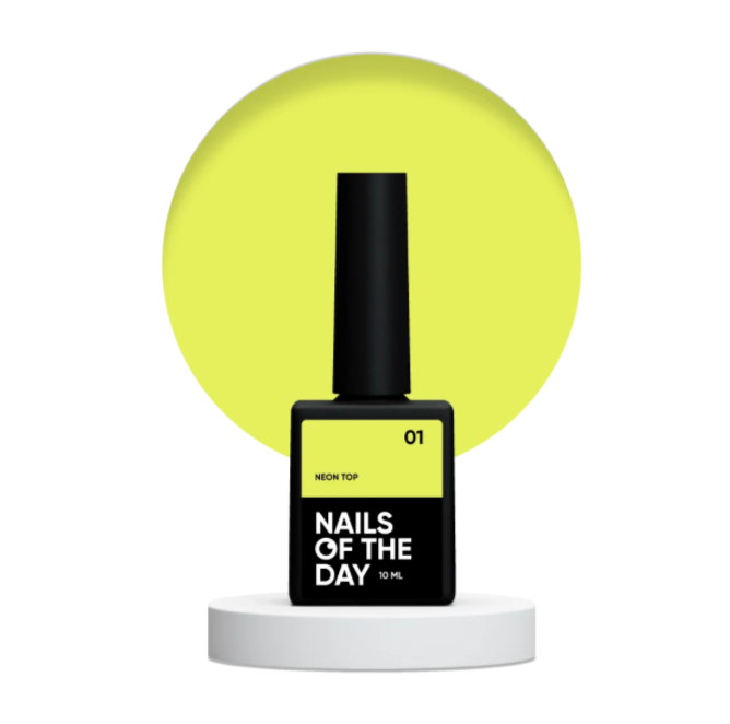 NAILSOFTHEDAY Neon Top 01 – Neon-Gelb ohne Schwitzschicht (10 ml)