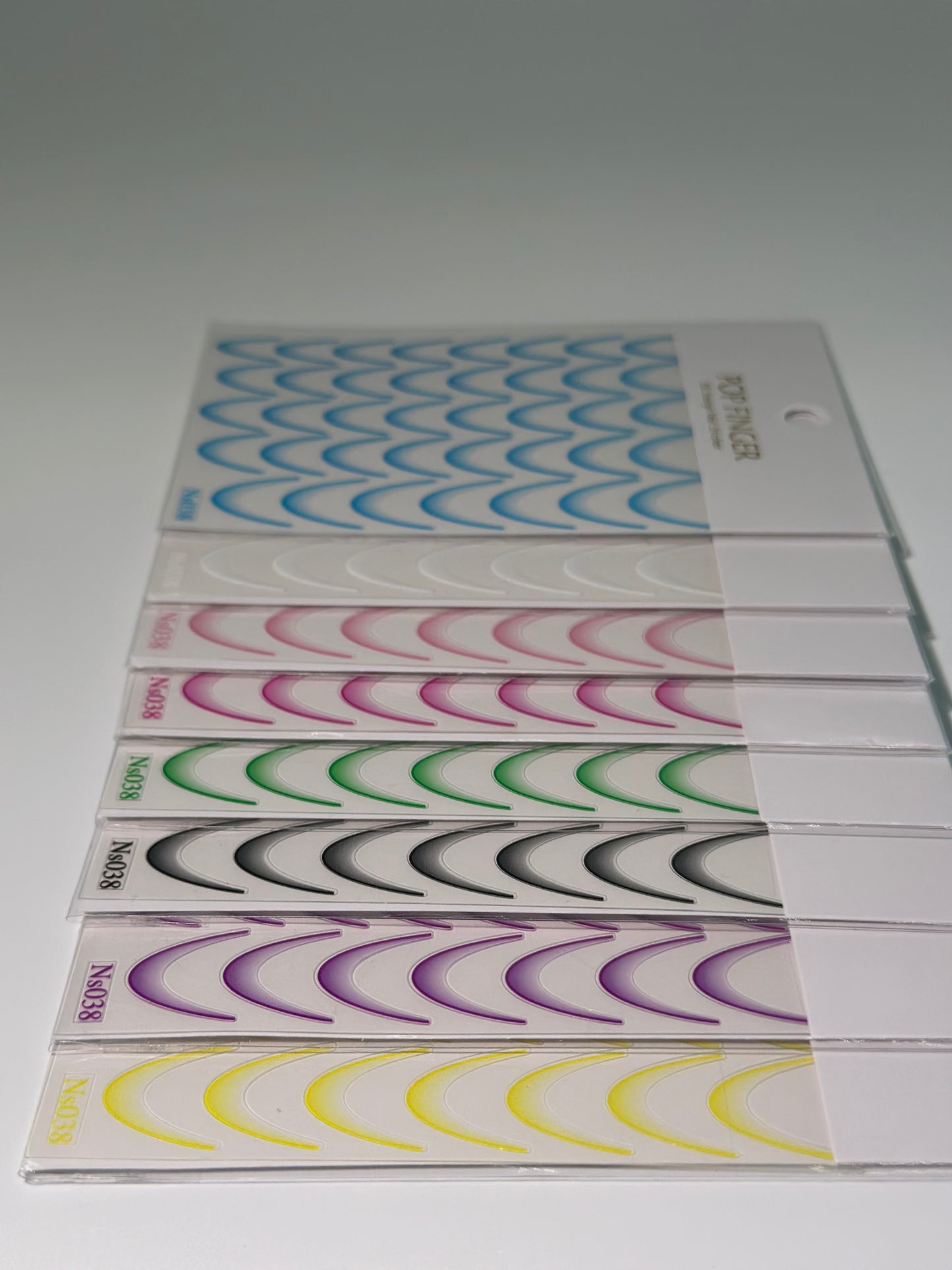 Farbverlauf Farb Linie Design Französisch Nail Art Aufkleber
