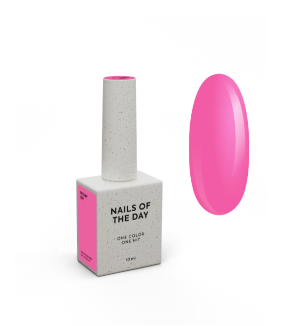 NAILSOFTHEDAY Gel Polish Peony – Warmes, kräftiges Rosé, 10 ml