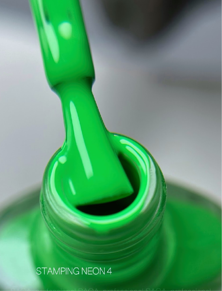 SAGA PROFESSIONAL Stempellack NEON Nr. 4 – Grün, 8 ml
Frisch. Auffällig. Kreativ. Neon-Grün für mutige Designs