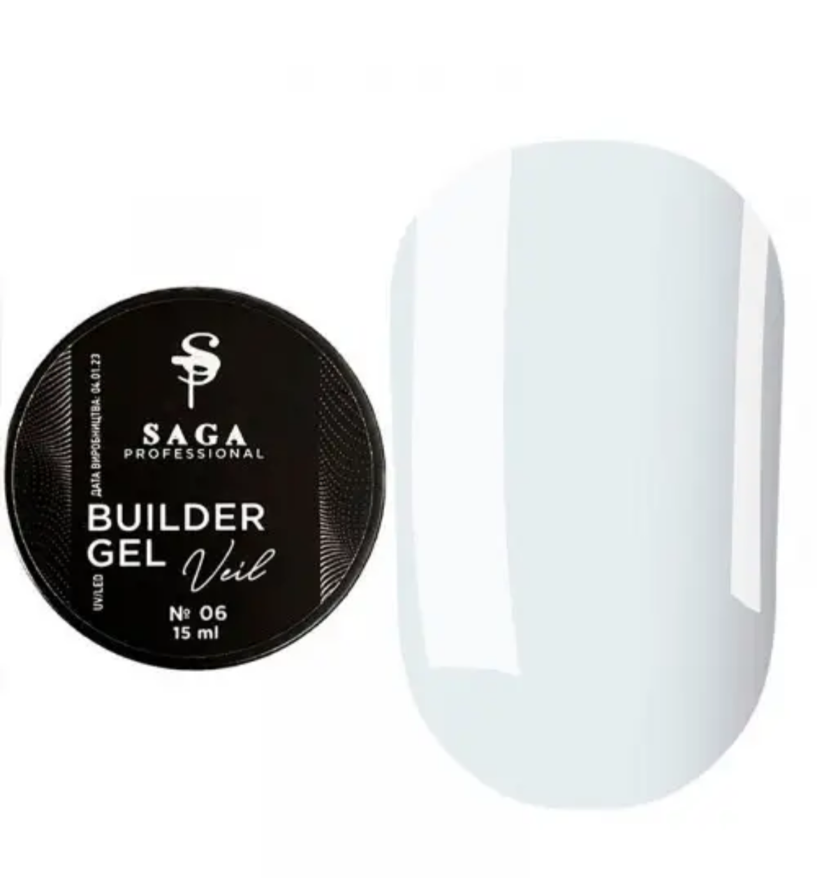 SAGA Professional Builder Veil Gel №06 – Transparent – 15 ml
Selbstglättendes Aufbaugel für perfekte Modellage & Stärkung