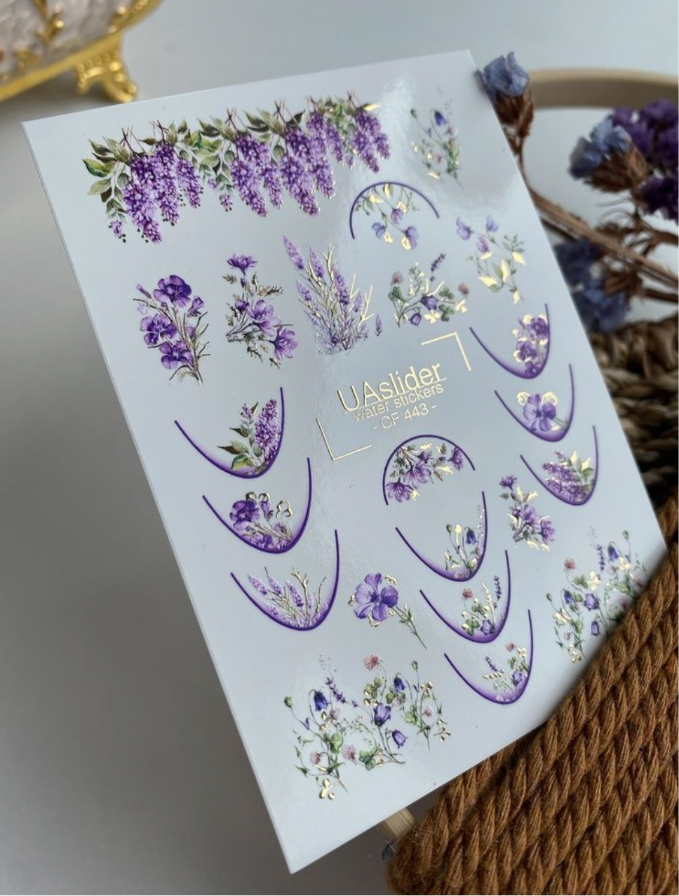 Slider-Design „Color and Foil 443“ – Flieder und Lavendelträume