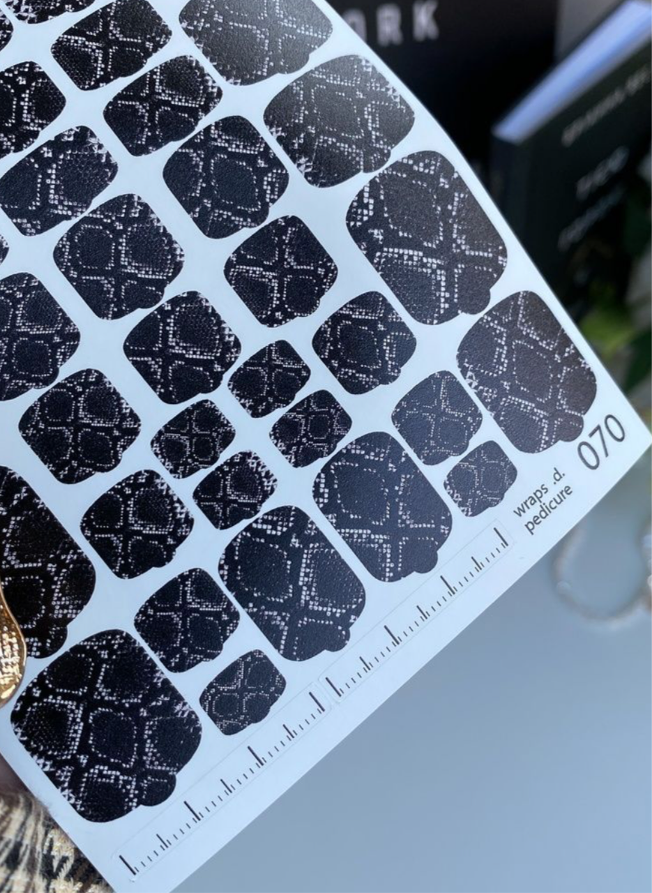 Wraps für Pediküre Nr. 070 – Snake Skin Look