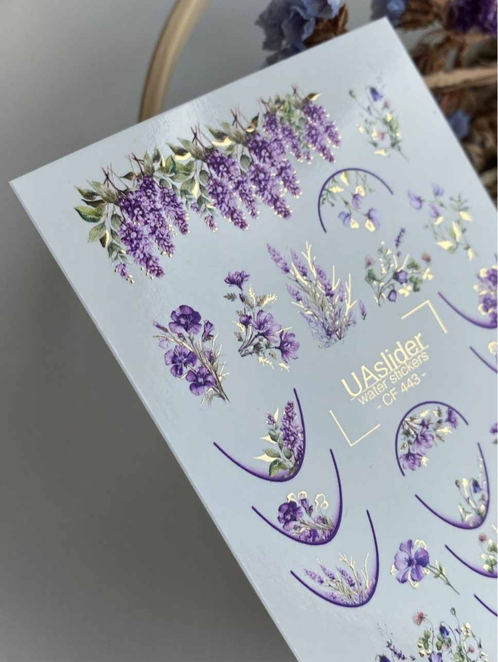 Slider-Design „Color and Foil 443“ – Flieder und Lavendelträume