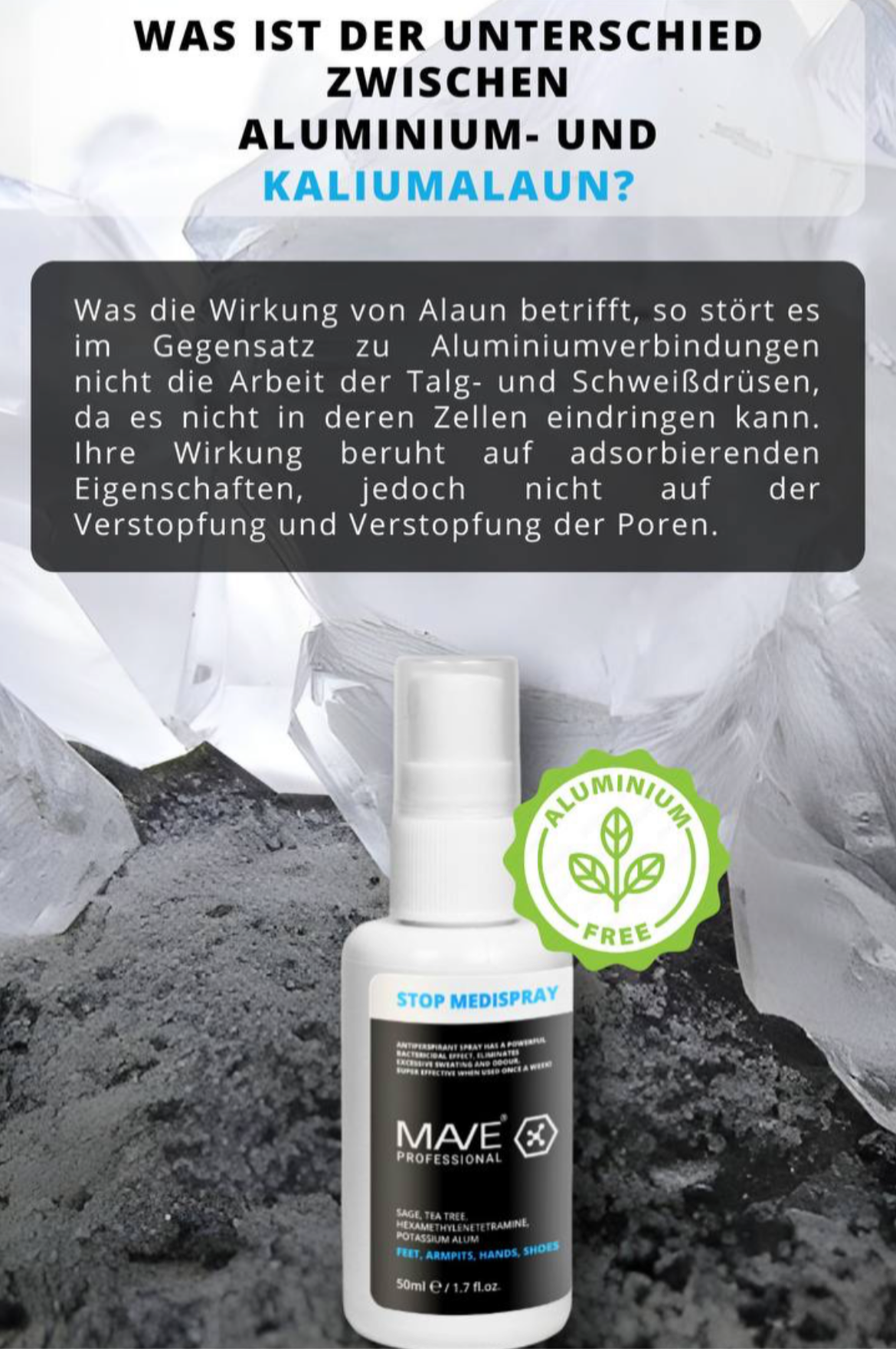 STOP MEDISPRAY, 50 ml
Antitranspirant-Spray mit starker antibakterieller Wirkung. Reduziert übermäßiges Schwitzen und unangenehme Gerüche bereits nach wenigen Anwendungen. Besonders effektiv – eine Anwendung pro Woche genügt.