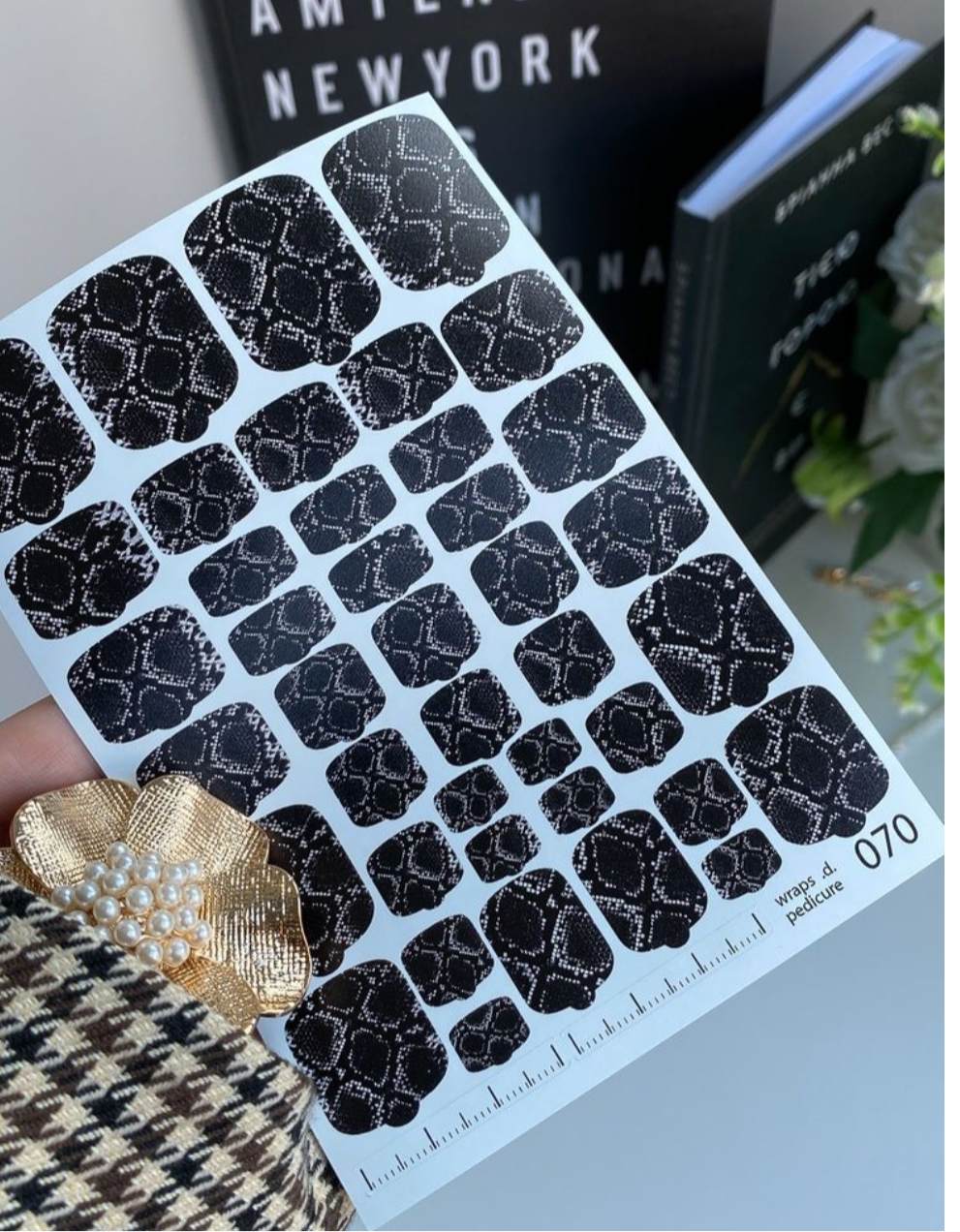 Wraps für Pediküre Nr. 070 – Snake Skin Look