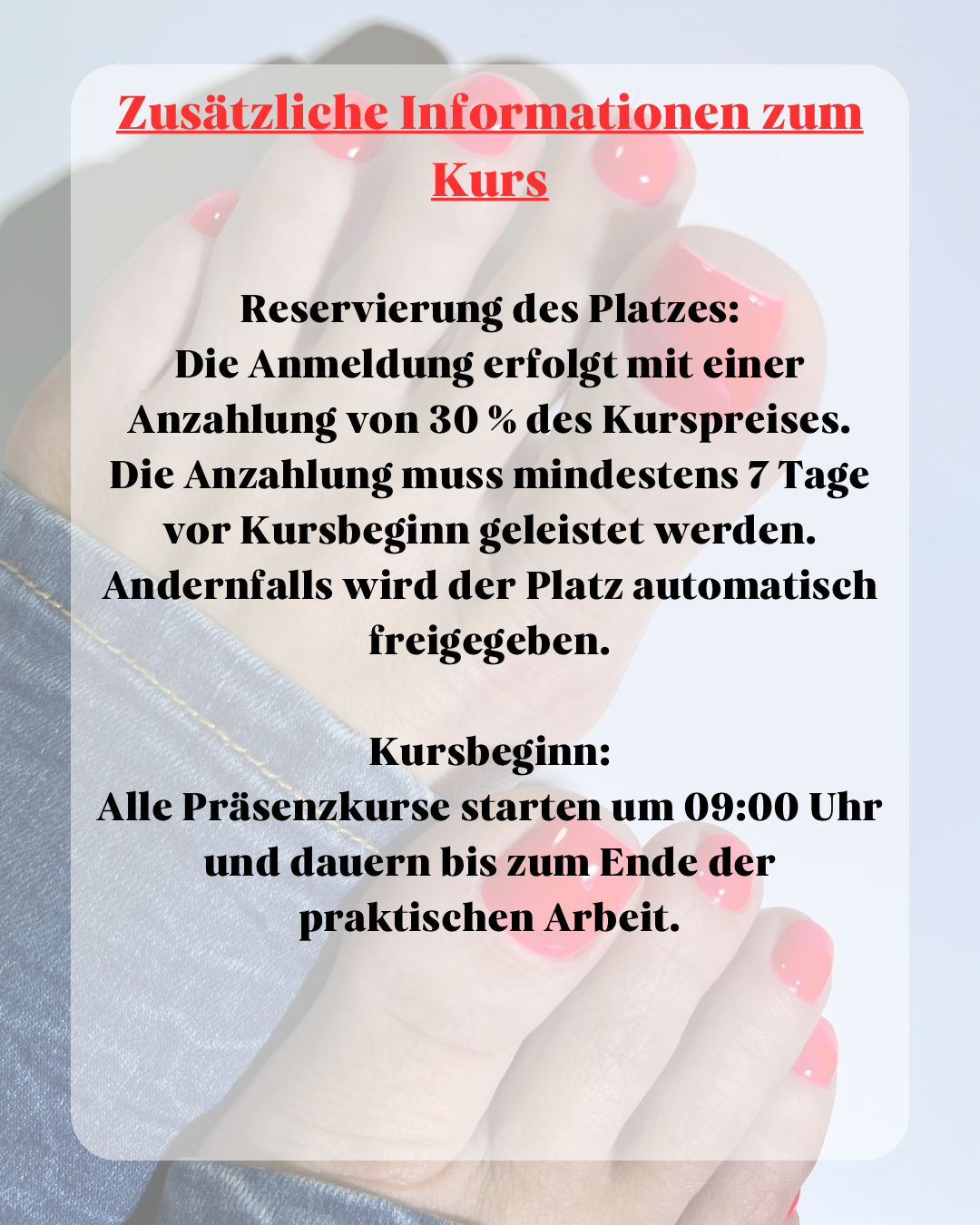 Kurs „Perfect Pediküre“