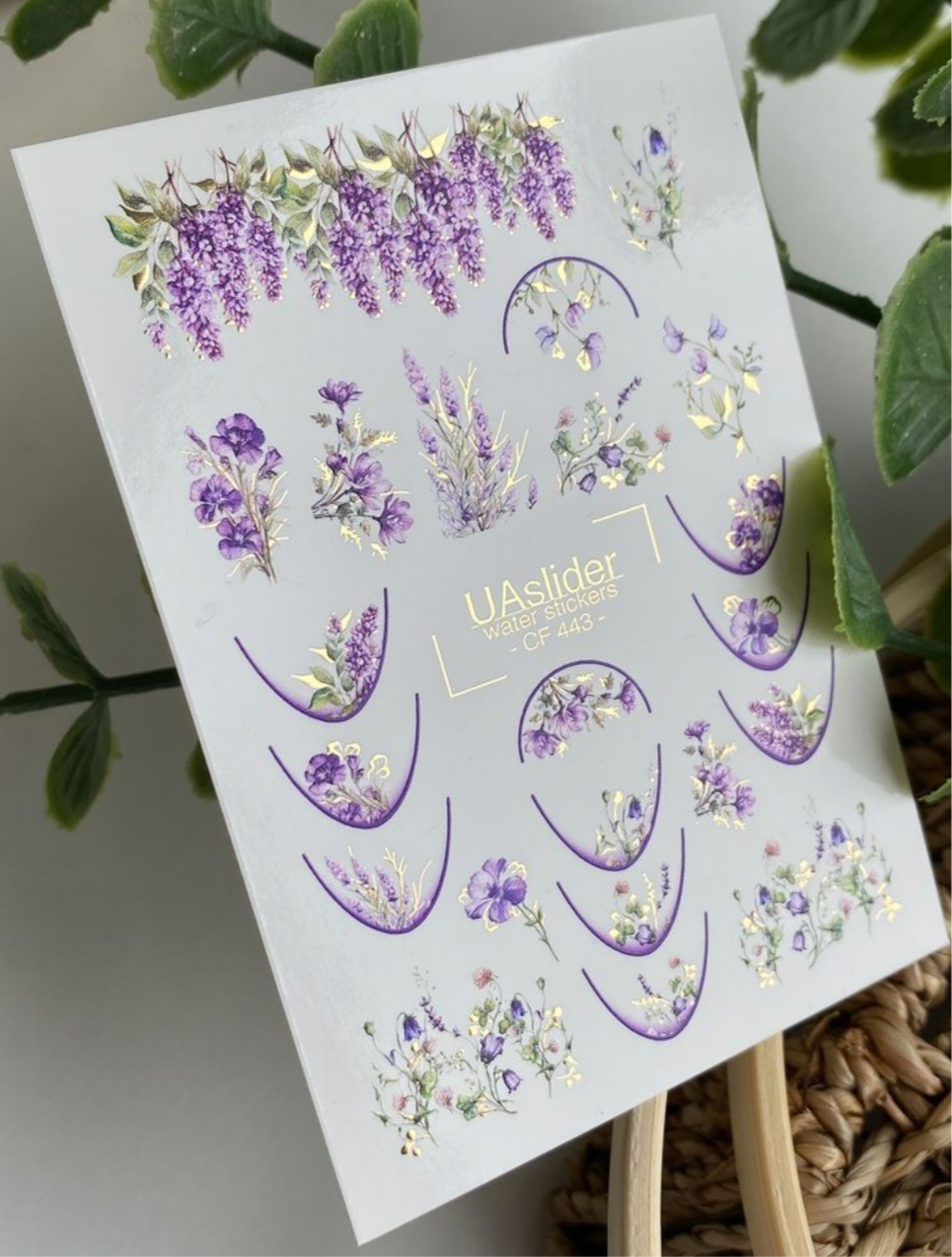 Slider-Design „Color and Foil 443“ – Flieder und Lavendelträume