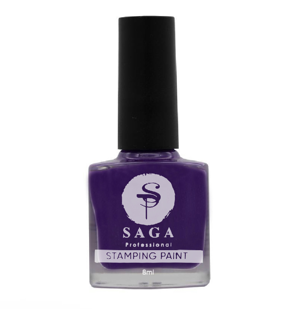 SAGA PROFESSIONAL Stempellack Nr. 05 – Violett mit klebriger Schicht, 8 ml
Präziser Violettdruck – für brillante Designs mit Pigmenten & Folien