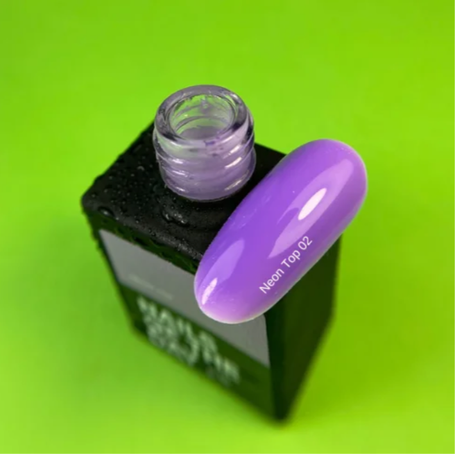 NAILSOFTHEDAY Neon Top 02 – Milchlila Top ohne Schwitzschicht, 10 ml