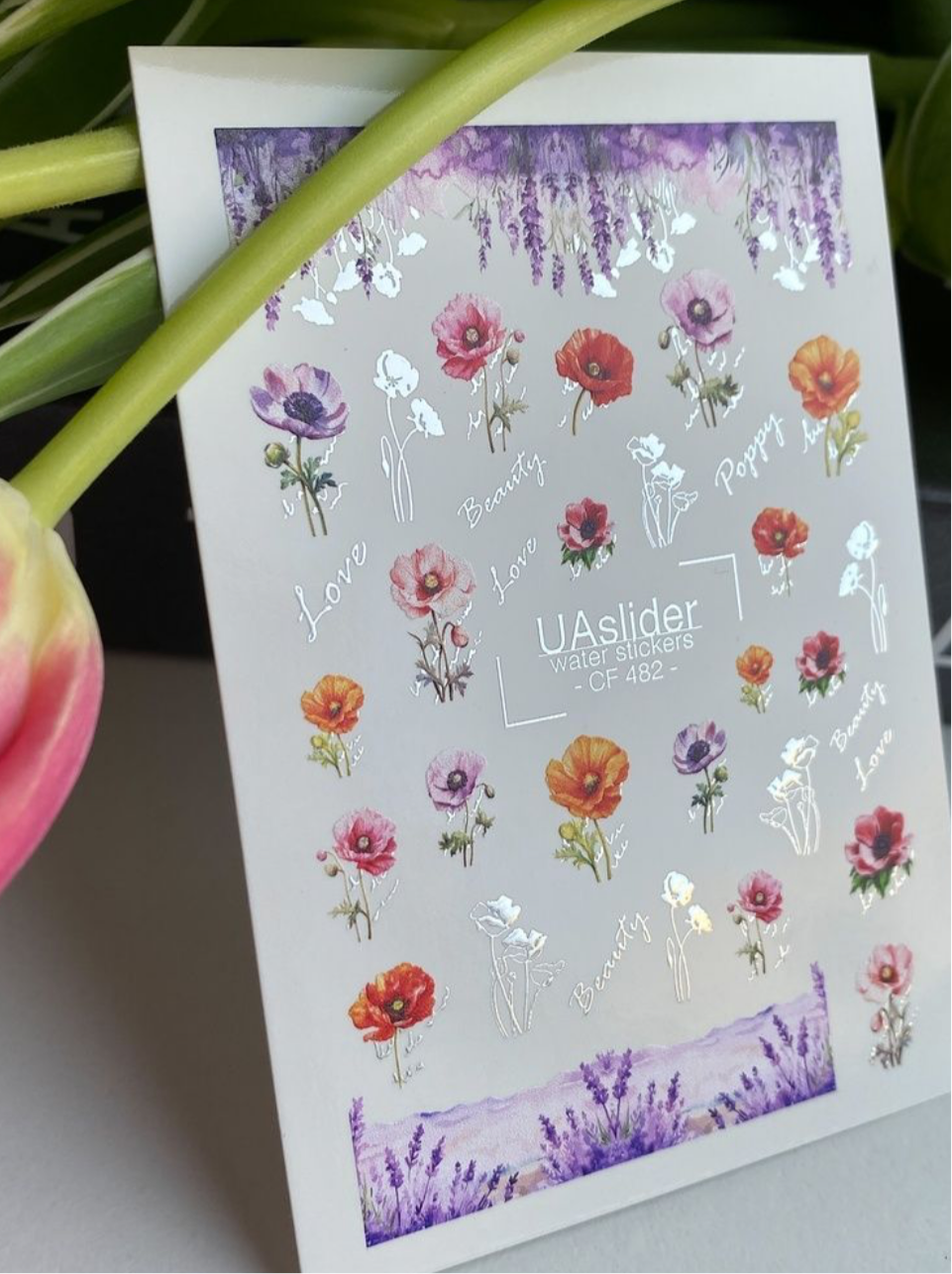 Color and Foil 482 – Sommerliche Mohnblumen & Lavendelträume