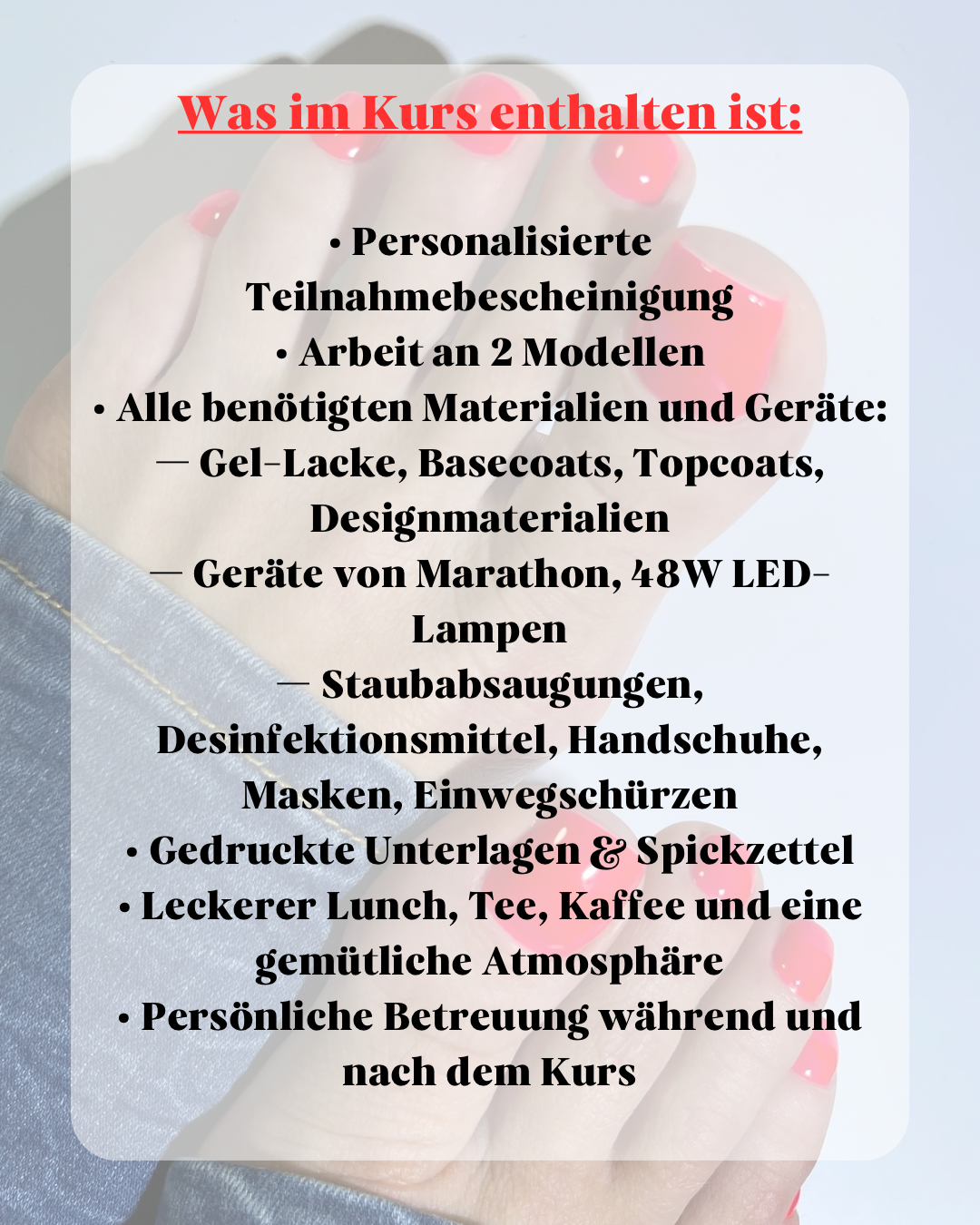 Kurs „Perfect Pediküre“