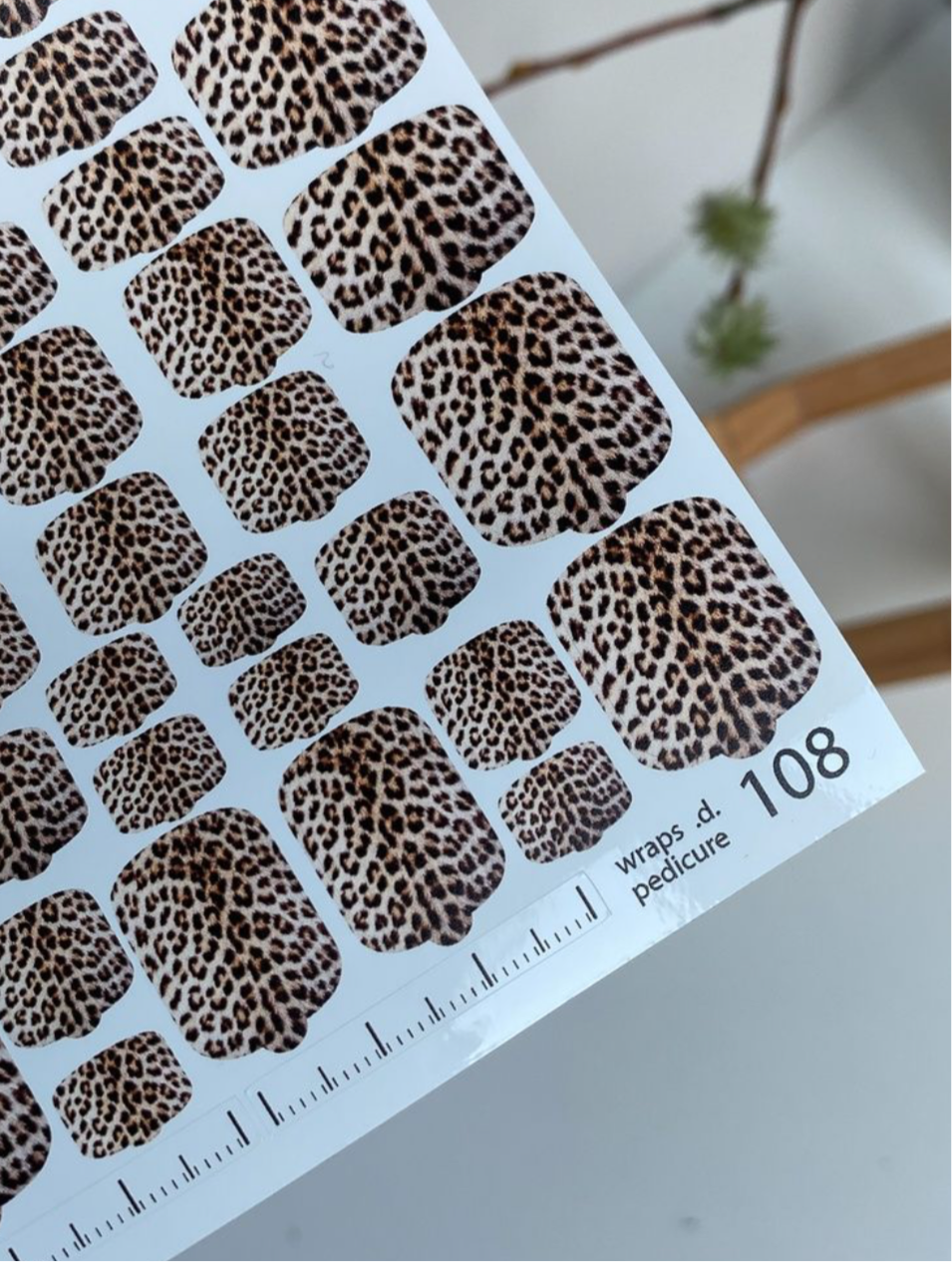 Wraps für Pediküre Nr. 108 – Leo-Look