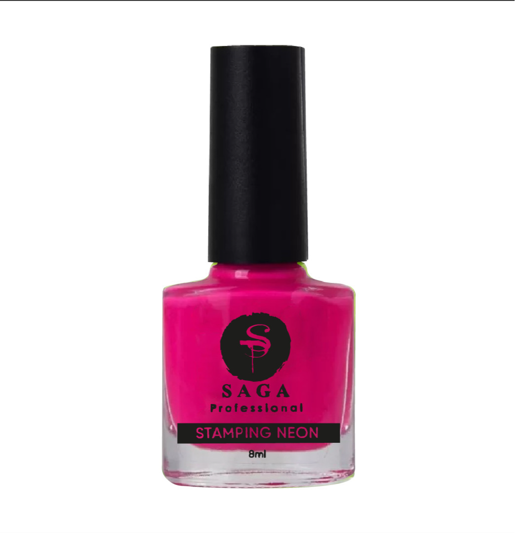 SAGA PROFESSIONAL Stempellack NEON Nr. 2 – Himbeere, 8 ml
Knalliges Neon. Perfekte Deckkraft. Präziser Abdruck.