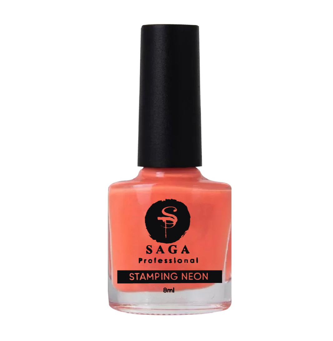 SAGA PROFESSIONAL Stempellack NEON Nr. 5 – Pfirsich, 8 ml
Zart & leuchtend – Neon-Pfirsich für sommerliche Nailart