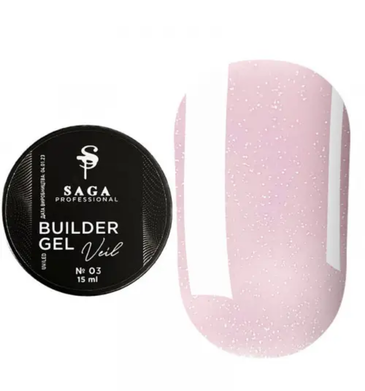 SAGA Professional Builder Gel Veil №03 – 15 ml
Fein schimmernder Aufbaugel für elegante Looks