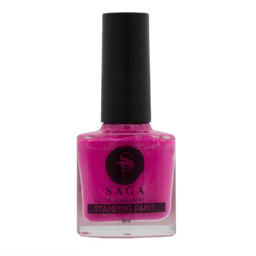 SAGA PROFESSIONAL Stempellack Nr. 06 – Pink mit klebriger Schicht, 8 ml
Kräftiges Pink für Stamping mit WOW-Effekt