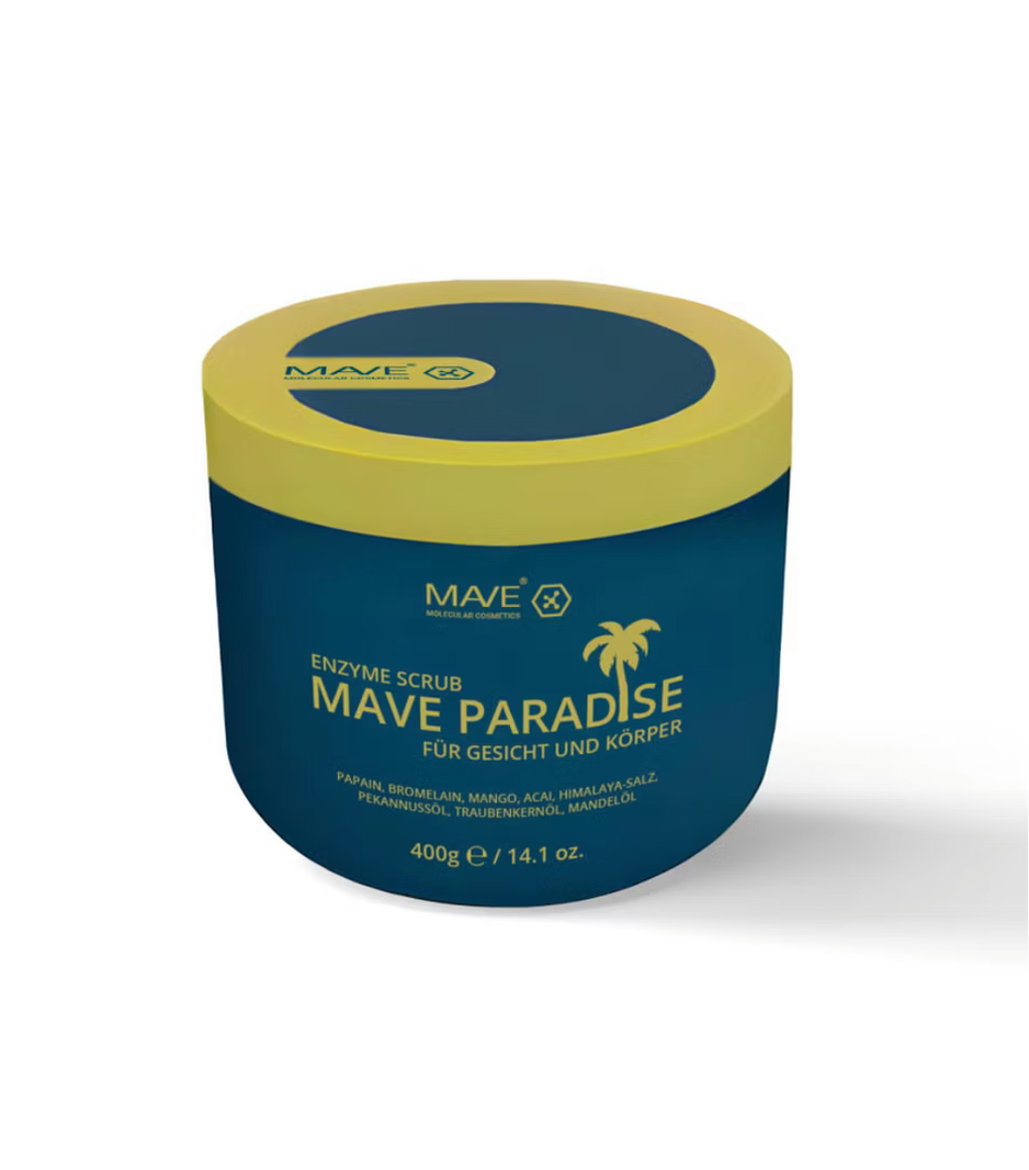 MAVE PARADISE ENZYME SCRUB 400g
Glättet. Pflegt. Erneuert.