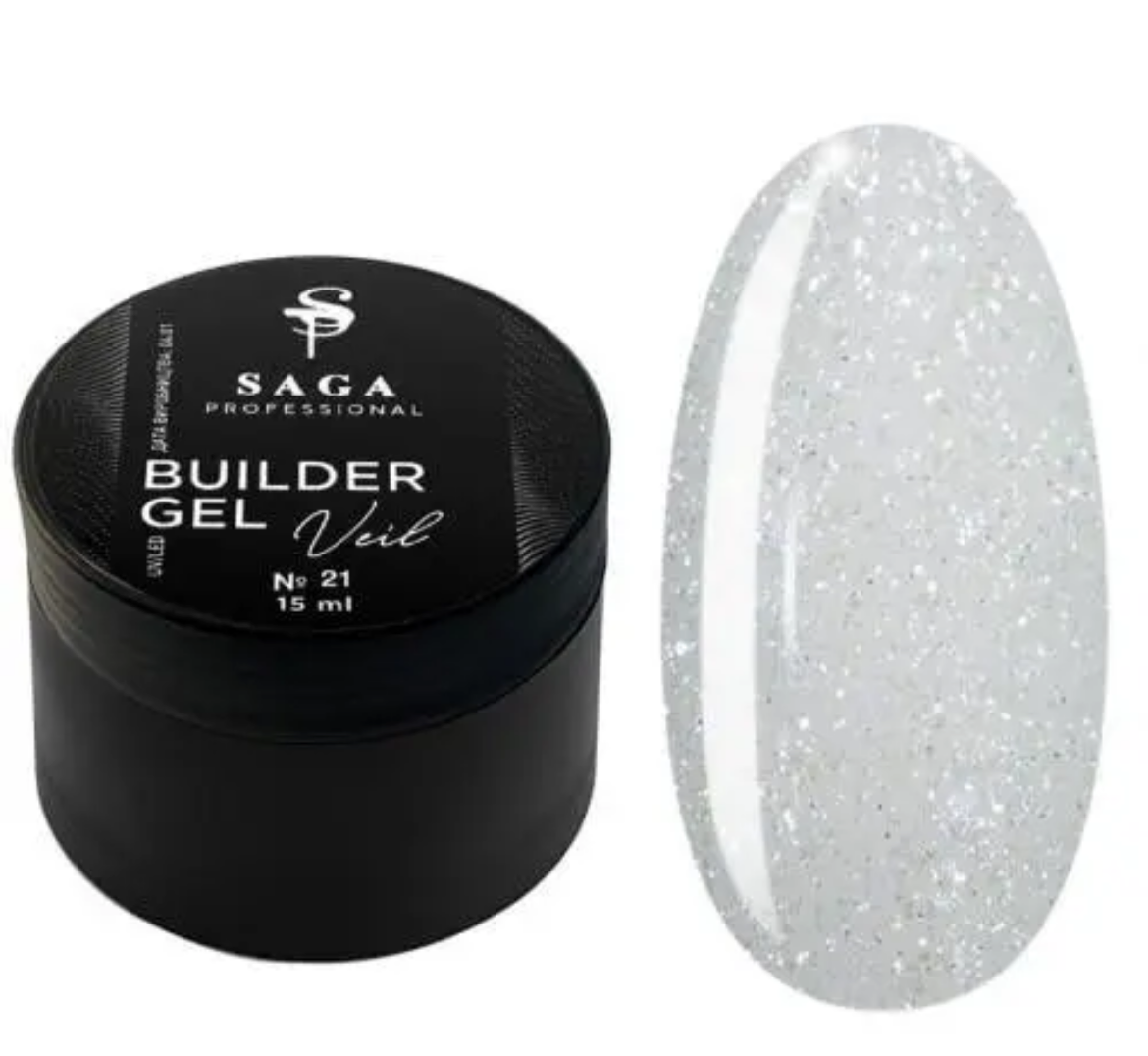 Saga Builder Veil Gel №21 – 15 ml
Milchig-weißer Farbton mit Blattmetall-Effekt – ein Blickfang mit Stil!