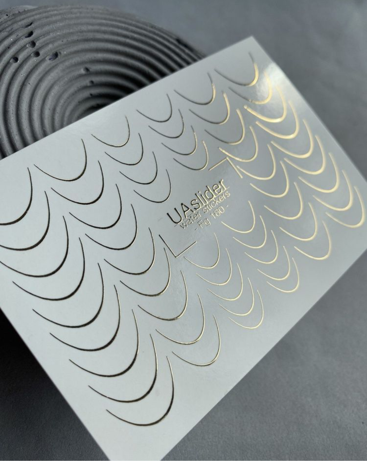Slider-Design Fg 160 Gold | Wasser-Decals mit Goldfolie | Klassisches French