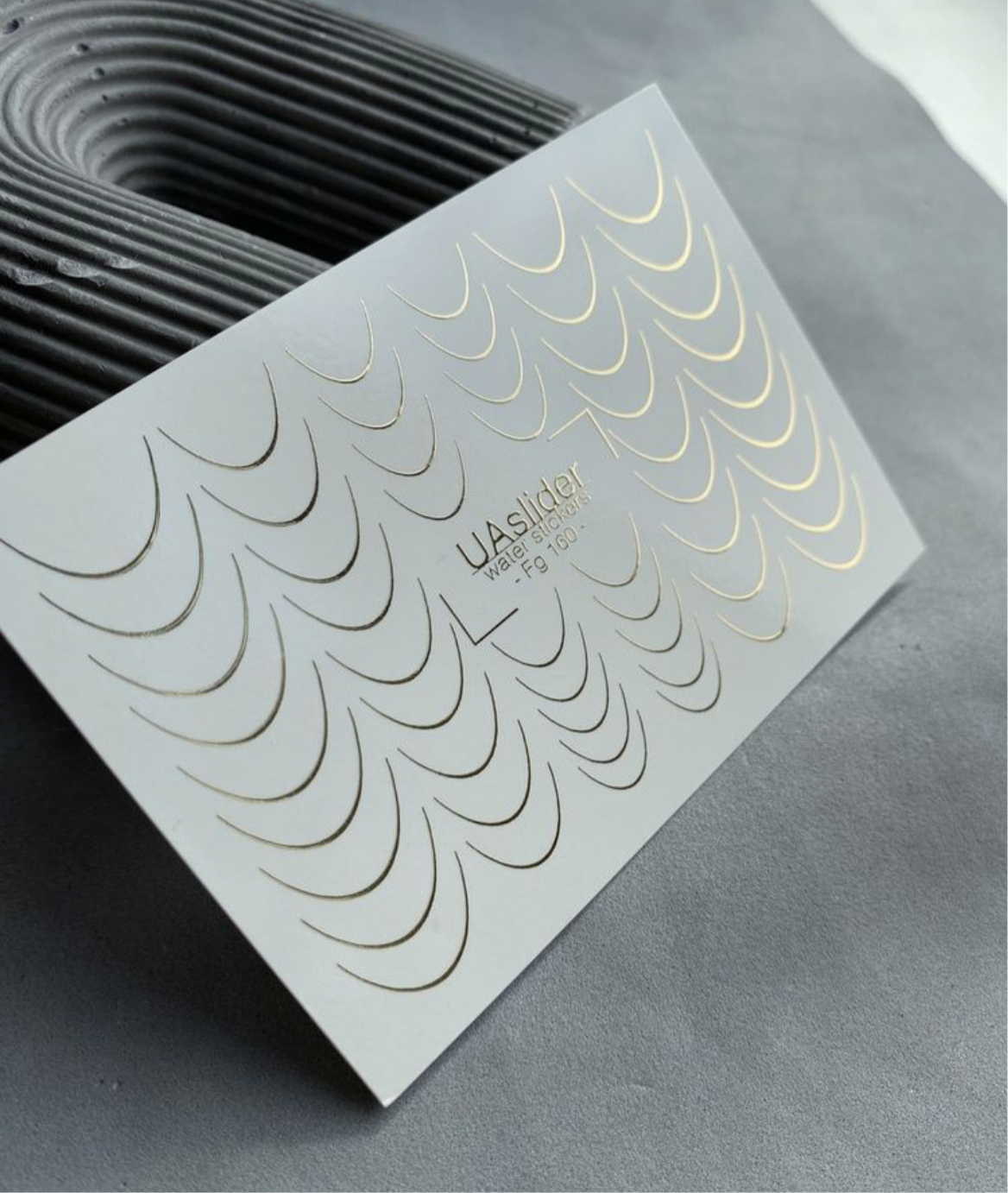 Slider-Design Fg 160 Gold | Wasser-Decals mit Goldfolie | Klassisches French