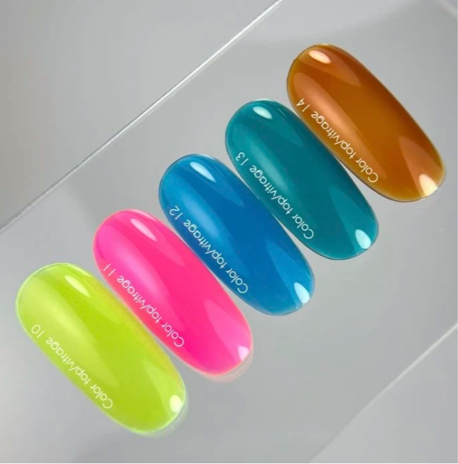 NAILSOFTHEDAY Color Top/Vitrage 13 – halbtransparenter, tiefes Meeresblau Vitrage-Topcoat, 10 ml