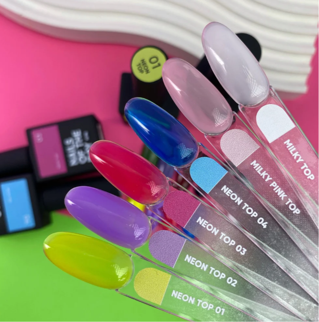NAILSOFTHEDAY Neon Top 03 – Pink-Lila Top ohne Schwitzschicht, 10 ml