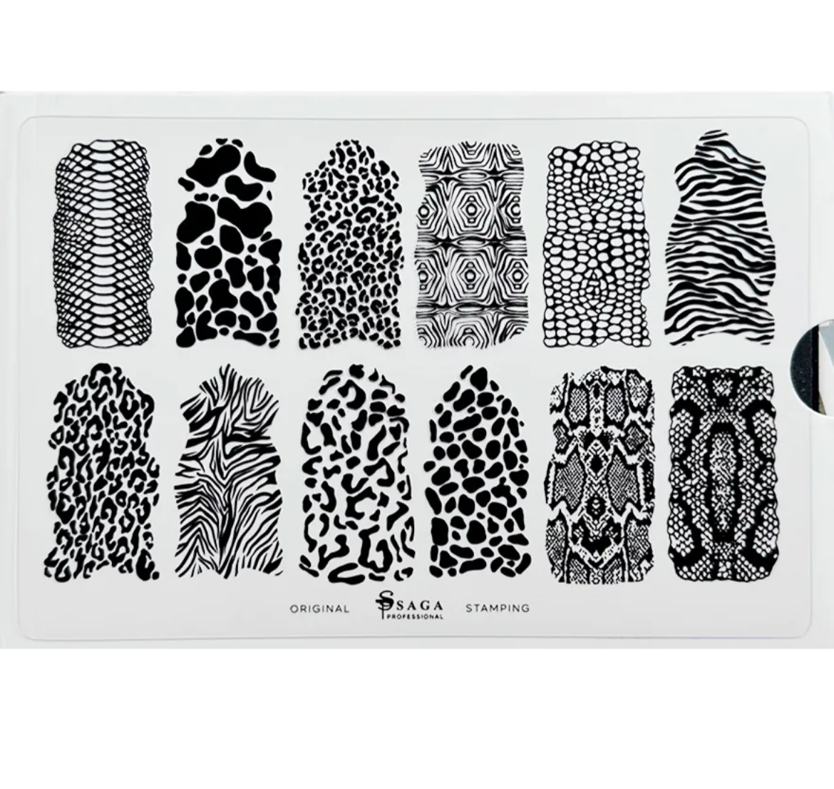 SAGA PROFESSIONAL Stamping-Schablone 04
Schnell. Kreativ. Makellos.
Dein Schlüssel zu professionellem Nailart – auch ohne Vorkenntnisse!