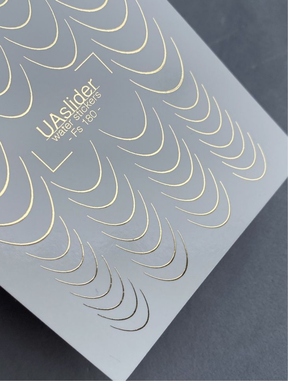 Slider-Design Fg 180 Gold | Wasser-Decals mit Goldfolie | Klassisches French
