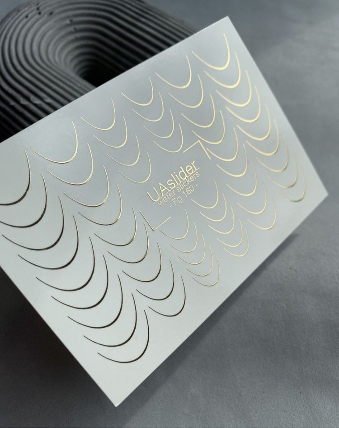 Slider-Design Fg 160 Gold | Wasser-Decals mit Goldfolie | Klassisches French
