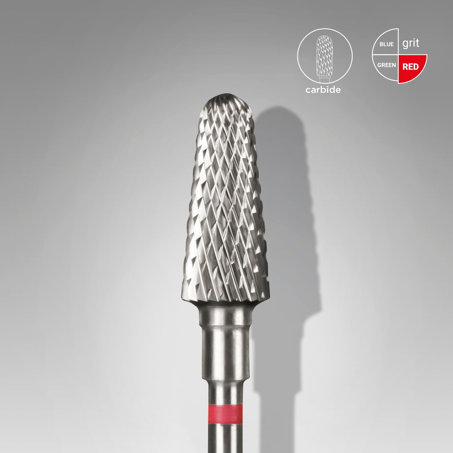Hartmetallfräse "Kegelstumpf" rot, Durchmesser 6 mm / Arbeitsteil 14 mm