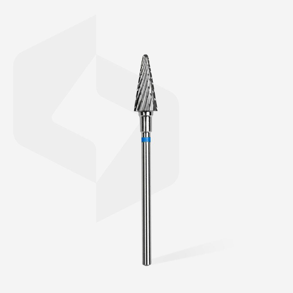 Hartmetallfräse "Kegel", blau, Durchmesser 6 mm / Arbeitsbereich 14 mm