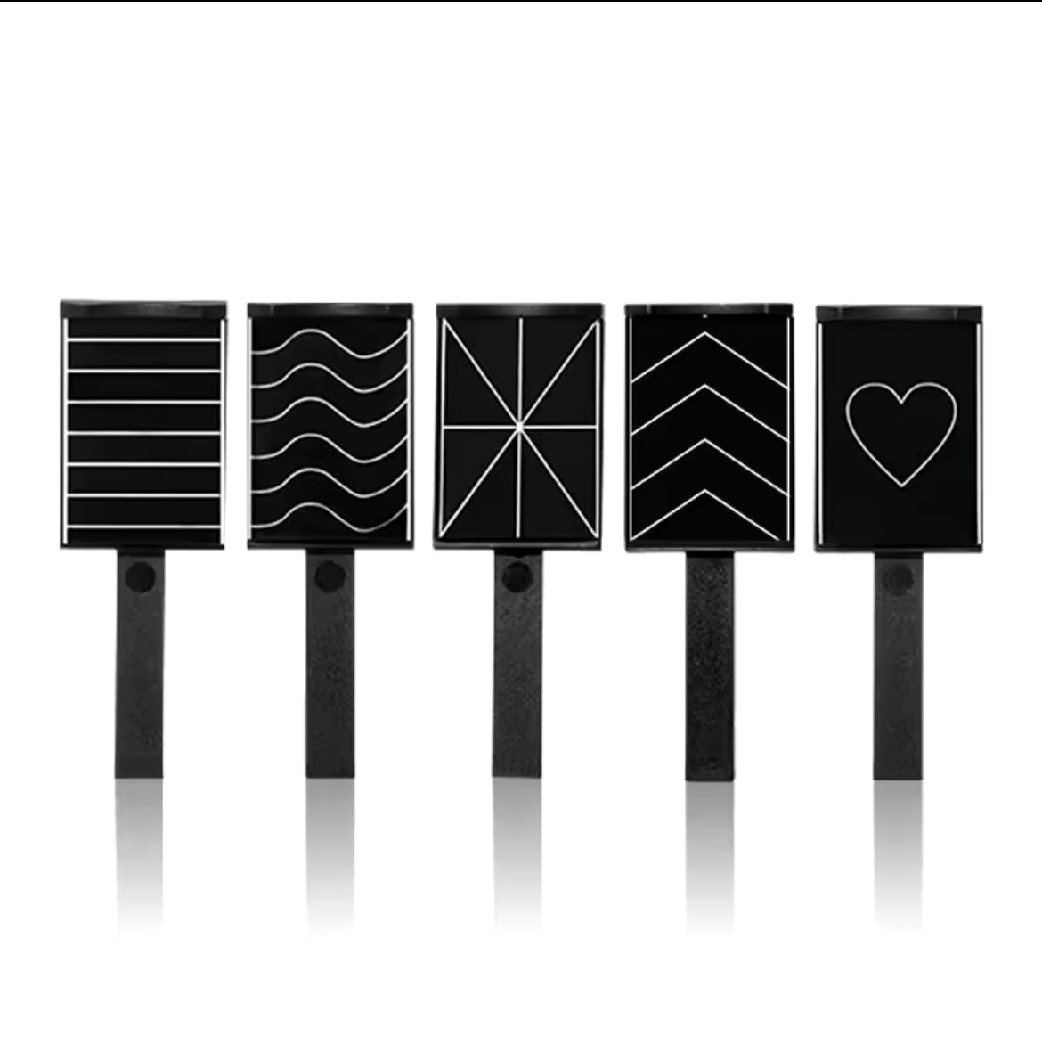 Neue 3D Styling Nail Art Tools - Set aus 5 Magneten für “Katzenauge”-Design