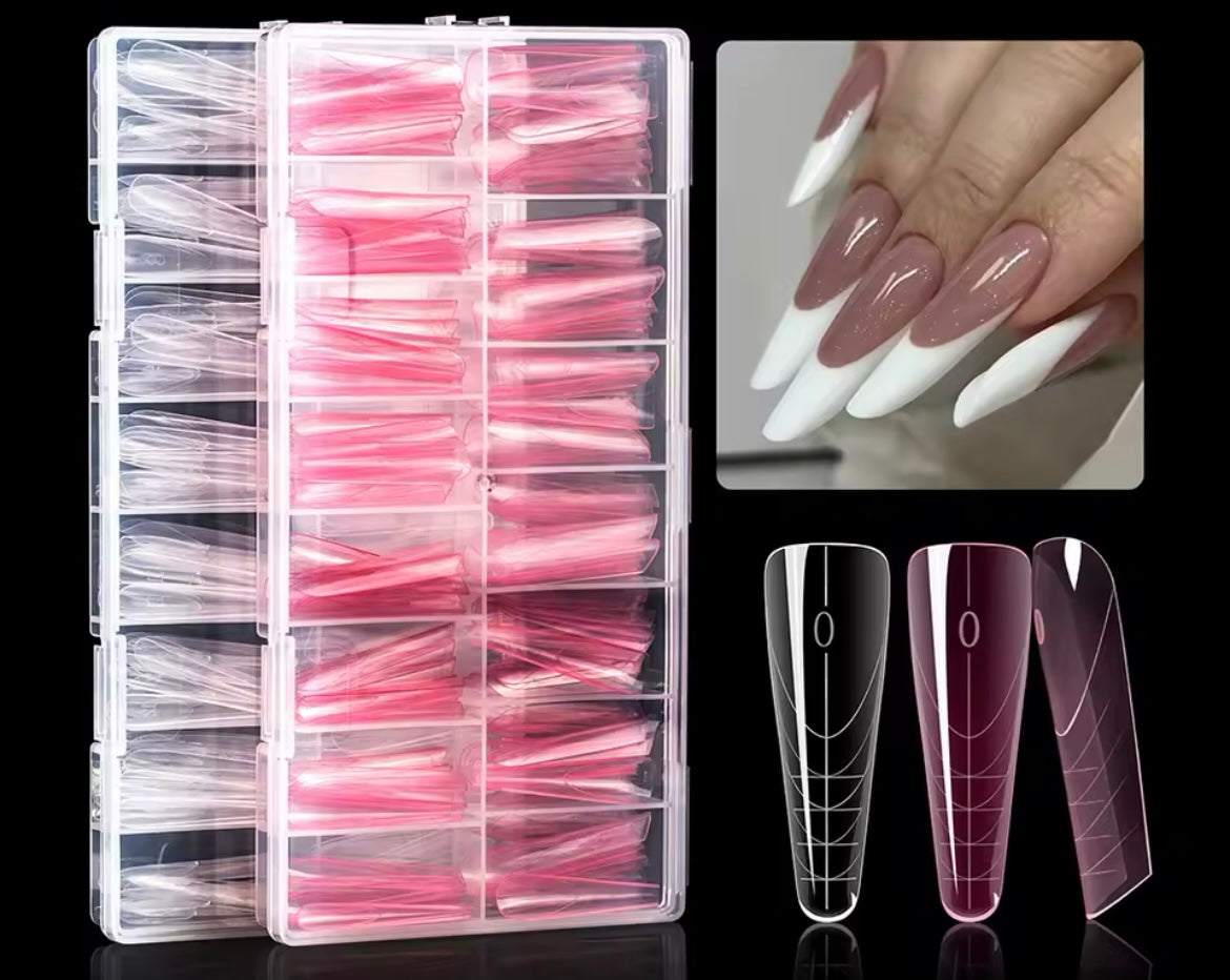 150 Stück Nagelformen für schnelles und präzises Nageldesign – Perfekt für Gel- und Acrylverlängerungen!