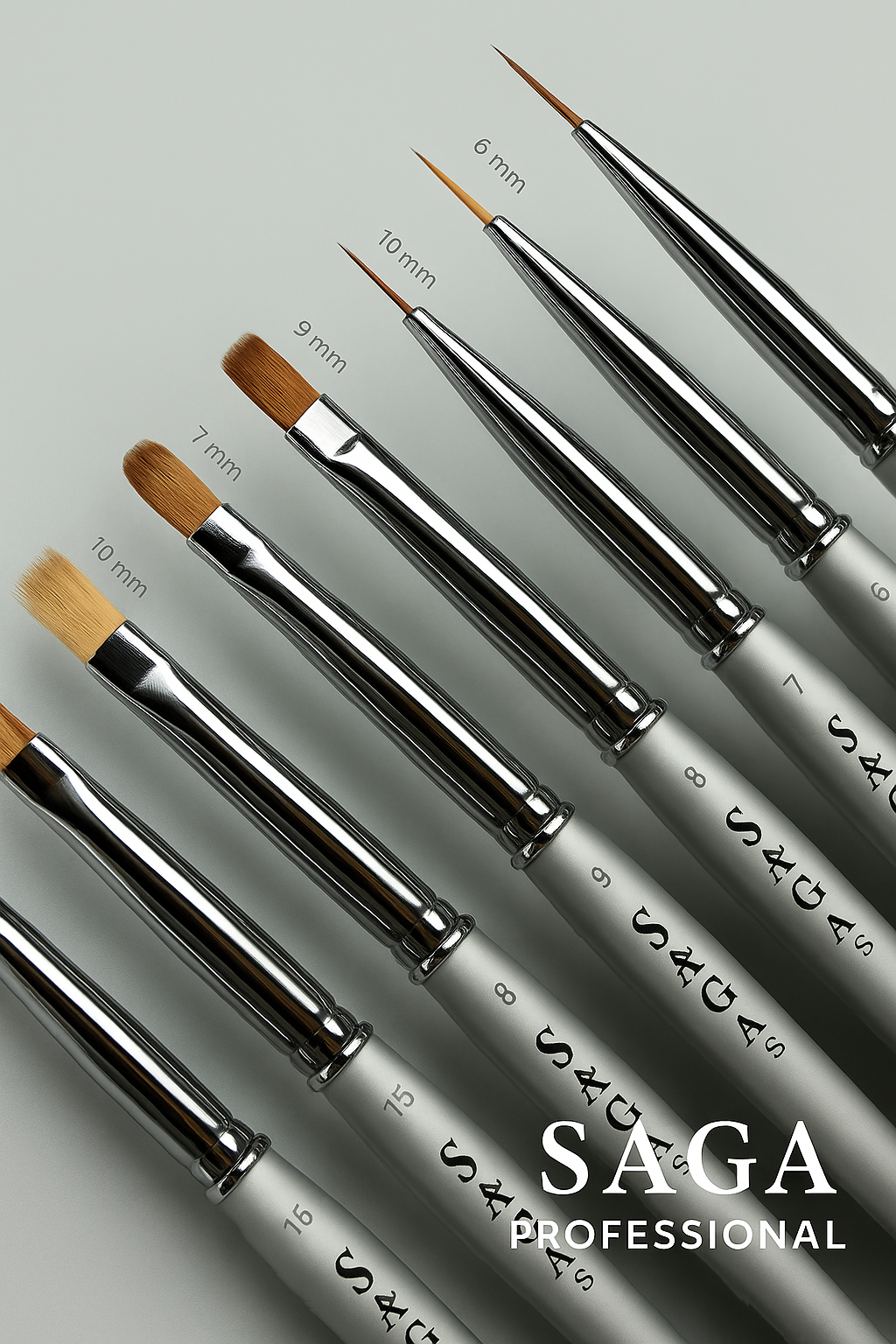 SAGA Professional Nailart-Pinsel Liner 10 mm Nr. 02
Mehr Kontrolle. Mehr Präzision. Mehr Möglichkeiten.