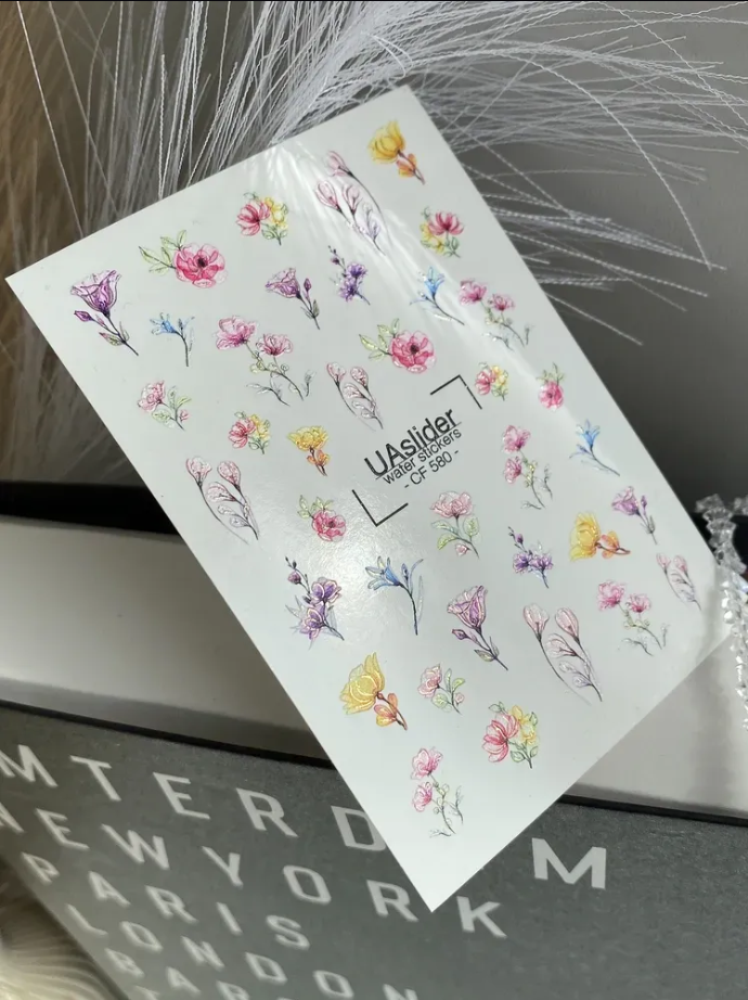 Slider-Design CF 580 | Wasser-Decals | Feine Linien & Moderne Akzente