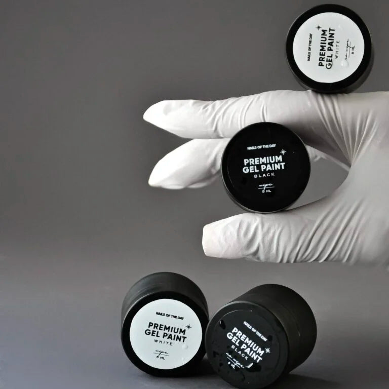 NAILSOFTHEDAY Premium gel paint Black no wipe, 5 ml