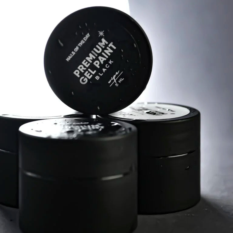 NAILSOFTHEDAY Premium gel paint Black no wipe, 5 ml