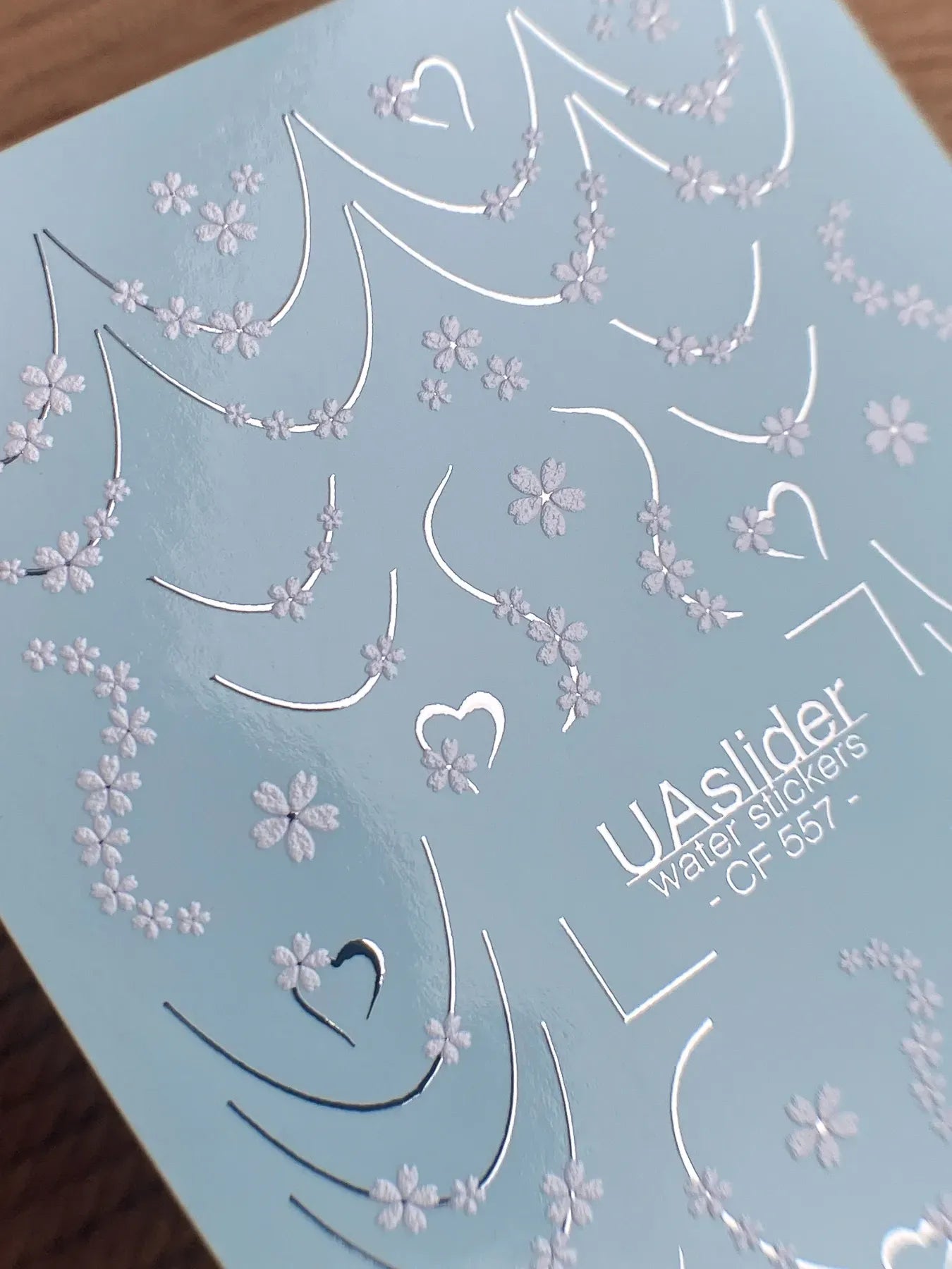 Slider-Design CF 557 | Wasser-Decals | French Lines & Mini Flowers