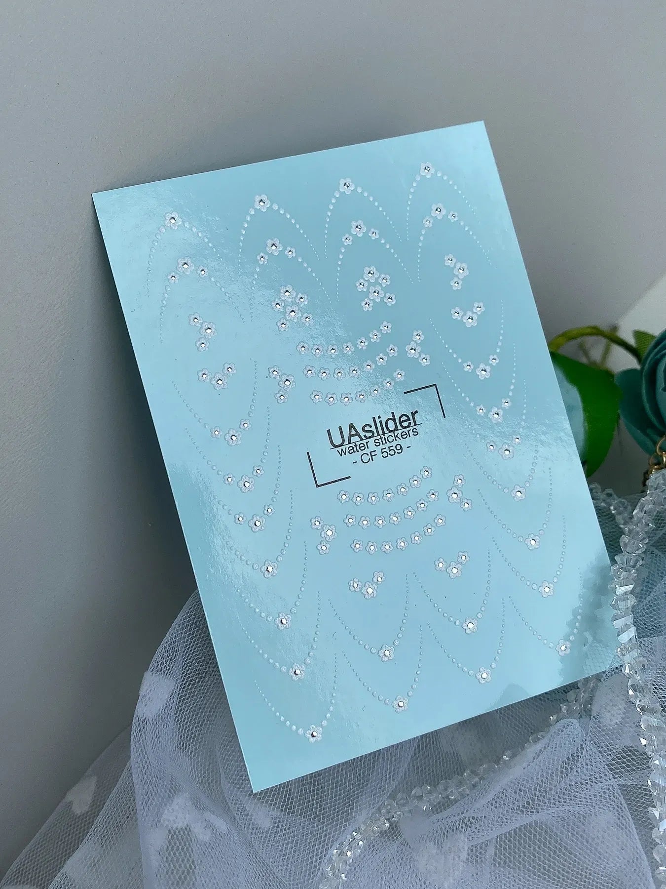 Slider-Design CF 559 | Wasser-Decals | Crystal Dots & Symmetric Lines